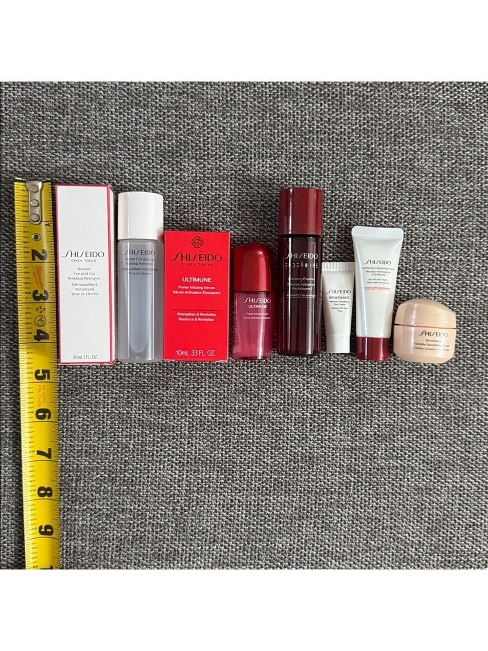 Shiseido Benefiance Wrinkle Eye Cream Eye Mask Cream Miniatures Set Makeup Pouch - Picture 12 of 15